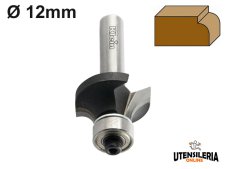 Fresa a raggio concavo HW Klein con cuscinetto codolo Ø12mm Fresa a raggio concavo HW Klein con cuscinetto codolo Ø12mm