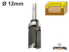 Fresa per canali Klein con cuscinetto superiore e codolo Ø12mm Fresa per canali Klein con cuscinetto superiore e codolo Ø12mm
