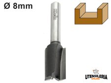 Fresa a tagliente diritto per canali Klein con codolo Ø8mm Fresa a tagliente diritto per canali Klein con codolo Ø8mm