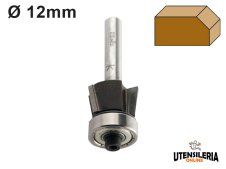 Fresa a doppio tagliente HW Klein per smussatura codolo Ø12mm Fresa a doppio tagliente HW Klein per smussatura codolo Ø12mm