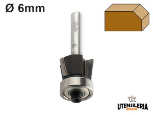 Fresa a doppio tagliente HW Klein per smussatura codolo Ø6mm