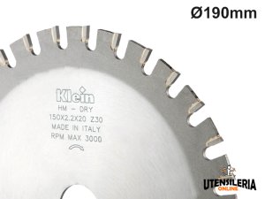 Lama circolare Dry Cut HW Klein Ø190x30mm 38 denti