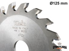 Lama circolare HW Klein per scanalature Ø125x30mm, 12 denti