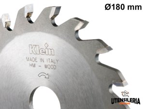 Lama circolare HW Klein per scanalature Ø180x30mm, 24 denti