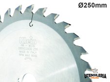 Lama circolare universale HW Klein antisibilo Ø250x30mm 40 denti