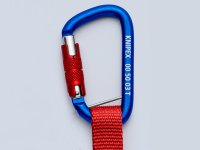 Knipex adattatore fettuccia con moschettone fisso per lavorazioni in quota, 186mm