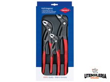 Knipex assortimento pinze regolabili Cobra per tubi e dadi, 180-250-300mm