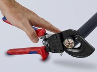 Knipex cesoia cremagliera a cricchetto per cavi e funi, 280 mm