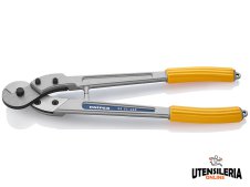 Knipex cesoia per funi in acciaio rivestiti in resina sintetica, 445 mm