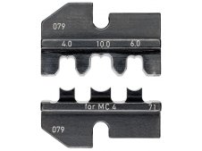 Knipex matrice per pinza crimpatrice connettori cavi solari MC4, 4-10mm² Knipex matrice per pinza crimpatrice connettori cavi solari MC4, 4-10mm²