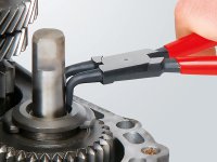 Knipex pinza angolo 90° per anelli di sicurezza interni su fori, 215mm