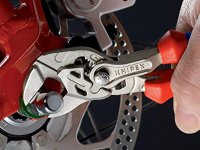 Knipex pinza chiave cromata rivestita in resina sintetica per tubi e dadi, 180mm