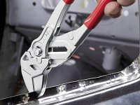 Knipex pinza chiave cromata rivestita in resina sintetica per tubi e dadi, 180mm