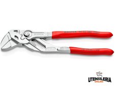 Knipex pinza chiave cromata rivestita in resina sintetica per tubi e dadi, 180mm