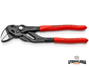 Knipex pinza chiave bonderizzata manici resina sintetica per tubi e dadi, 180mm