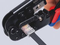Knipex pinza crimpatrice per connettori Western 6-8 poli  RJ11/12 e RJ45