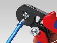 Knipex pinza crimpatrice automatica per terminali a bussola, 0.08-16 mm²