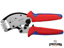 Knipex Twistor16 pinza crimpatrice automatica testa girevole, 0.14-16 mm²