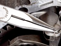 Knipex pinza becchi mezzotondi e tronchese per meccanica, 160mm