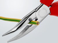 Knipex pinza becchi mezzotondi piegati 40° e tronchese per meccanica, 160mm