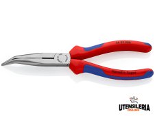 Knipex pinza becchi mezzotondi piegati 40° e tronchese per meccanica, 200mm