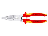 Knipex pinza multifunzione da elettricista impugnature VDE per cavi metrici, 200mm