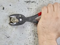 Knipex Twin Grip pinza a presa frontale bonderizzata nera, 200mm