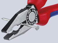 Knipex pinza universale con manici bimateriale testa pulita, 180mm