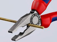 Knipex pinza universale con manici bimateriale testa pulita, 180mm