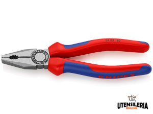 Knipex pinza universale con manici bimateriale testa pulita, 180mm