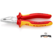 Knipex pinza universale con manici isolati testa pulita, 180mm