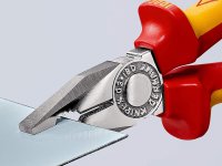 Knipex pinza universale con manici isolati e anello di fissaggio, 180mm