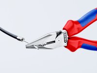 Knipex pinza universale con testa a punta cromata e manici in materiale bicomponente, 185mm