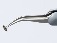 Knipex pinzetta di precisione a becchi piegati impugnatura in gomma per elettronica, 122mm