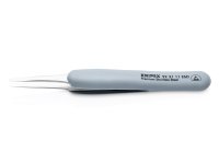 Knipex pinzetta di precisione a becchi corti impugnatura in gomma per elettronica, 123mm
