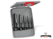 Knipex set di estrattori per vite a doppia lama M5-M20 in cassetta di metallo (5pz)