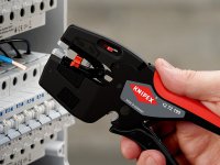 Utensile multifunzione Knipex NexStrip per taglio, spelatura e crimpatura