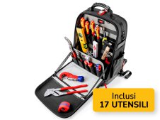 Zaino portautensili Knipex Modular X18 idraulico con 17 utensili per idraulici