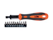 Giravite a cricchetto Kravm bloccaggio sinistro/destro con 10 inserti Giravite a cricchetto Kravm bloccaggio sinistro/destro con 10 inserti