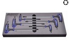 Set 6 chiavi a T impronta Torx Kravm con impugnatura