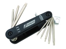 Set 7 chiavi a brugola Torx Kravm T9-T40 in astuccio richiudibile Set 7 chiavi a brugola Torx Kravm T9-T40 in astuccio richiudibile