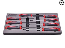 Set 8 giraviti Kravm con impronta Torx Security, T10-T45