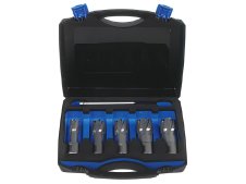 Assortimento 5 frese a carotare corte Krino in TCT con attacco Weldon in valigetta, 24-32mm Assortimento 5 frese a carotare corte Krino in TCT con attacco Weldon in valigetta, 24-32mm