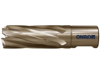 Assortimento 6 frese a carotare lunghe Krino in HSS-CO 5% con attacco Weldon in valigetta, 12-22mm
