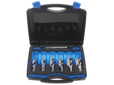Assortimento 6 frese a carotare corte Krino in HSS M2 con attacco Quick-In in valigetta, 12-22mm Assortimento 6 frese a carotare corte Krino in HSS M2 con attacco Quick-In in valigetta, 12-22mm