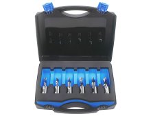 Assortimento 6 punte foratura corte Krino in HSS M2 con attacco Weldon in valigetta, 6-11mm