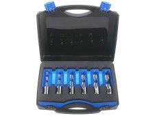 Assortimento 6 punte foratura lunghe Krino in HSS M2 con attacco Weldon in valigetta, 6-11mm