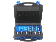 Assortimento 6 punte foratura Krino in HSS M2 con attacco Weldon in valigetta, 1/4"-3/8"