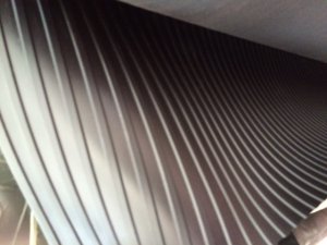 Lastra gomma 100 righe nero in SBR 1200x1000mm spessore 3 mm