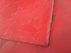 Lastra gomma siliconica rossa 1200x500mm spessore 10mm